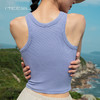 美愫瑜伽服上无袖背心女短款时尚运动健身工字透气休闲健身服T桖 商品缩略图2