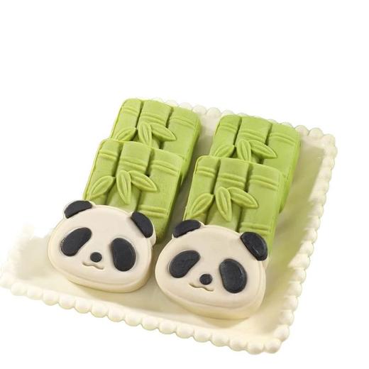 【“熊”有成竹❗国潮熊猫卡通点心】软萌熊猫和绿色竹子造型，颜值爆表超可爱，甄选品质原料制作，低糖少油软糯细腻，美味健康无负担，办公室下午茶休闲小吃糕点零食L 商品图4