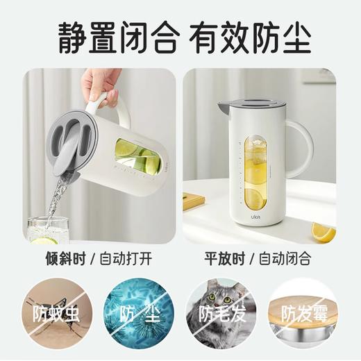 【多样屋专柜】 UKA冰箱冷水壶家用高级玻璃水壶凉水壶杯耐高温泡茶壶套装大容量 商品图3