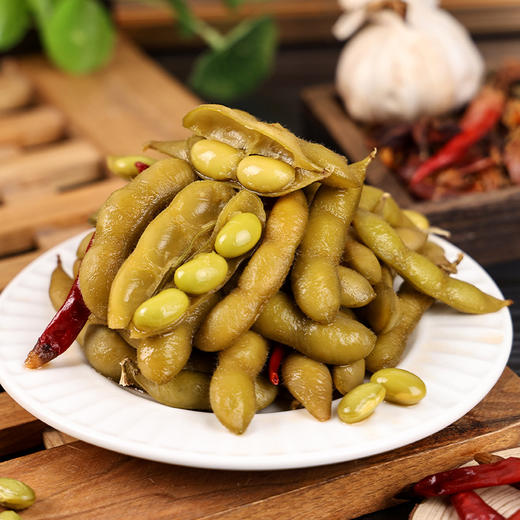 【鲜香麻辣❗️卤煮毛豆】甄选品质原料制作，优选颗粒饱满毛豆品种，入味三分鲜，香，美味看的见，新鲜冷冻零食小吃，餐饮熟食凉拌菜商用大包装L 商品图3