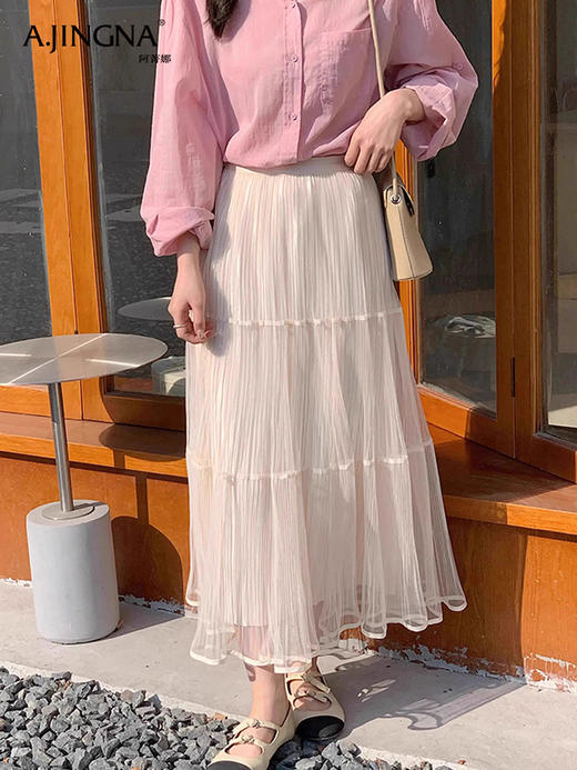 【轻盈诗篇】阿菁娜轻盈蓬松仙女半身裙F30C213032 商品图1