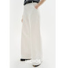 棉仓3621519008-IACHOE长昼 分割切线阔腿裤春夏直筒白色牛仔裤 商品缩略图4