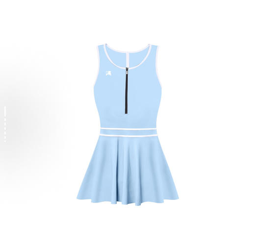 乐凯奇 LECAGE 泡温泉保守连体裙式泳衣显瘦遮肚防晒连体泳衣 女款 商品图2