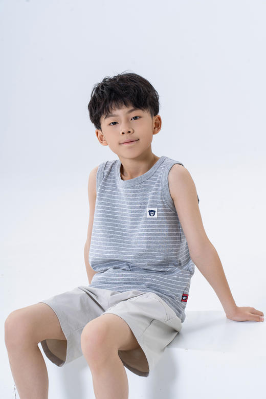连绵·儿童A类条纹背心XZ090 商品图1