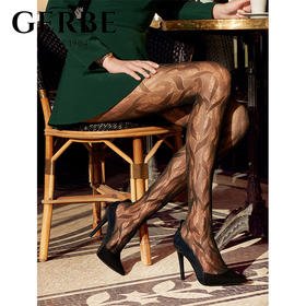 Gerbe格伯 100%法国原装进口透视曲线3D网纹编织女丝袜 GCASC 12d