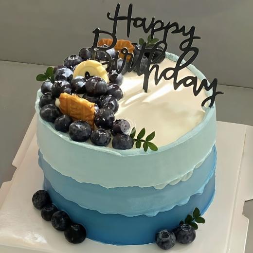 『莓心莓肺』精选蓝莓创意男士蛋糕 商品图0