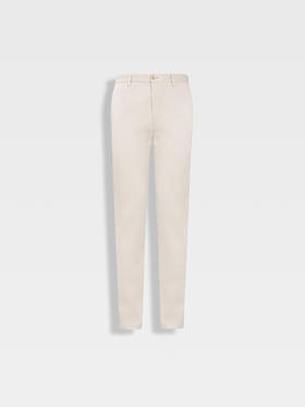 callisto米色棉混纺休闲裤