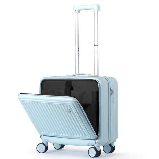 【前置开口行李箱】18寸多功能拉杆箱 女小号迷你登机箱小密码旅行箱 国庆短途出行 商品图6