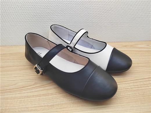 豪行23375235真皮时尚休闲平跟女鞋单鞋皮鞋 商品图0