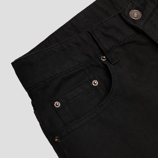 ROMI STUDIO 【luxy系列】100%棉高腰直筒复古显瘦百搭牛仔裤 N3780 商品图4