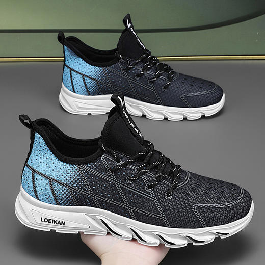 【YW】无忧购男鞋休闲运动飞织透气软底跑步运动鞋AC3889（截单后7天发货) 商品图7