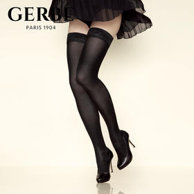 Gerbe格伯 100%法国原装进口女士大腿袜 时尚性感女丝袜GJF40 48d