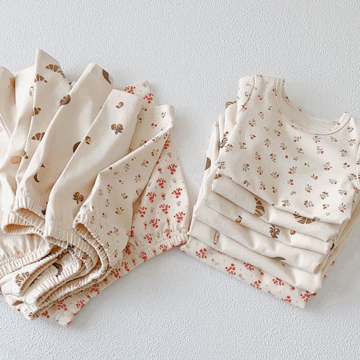 【儿童短袖套装】a类丹麦风儿童家居服夏季儿童睡衣套装ins风女童家居服纯棉短袖套装 商品图0