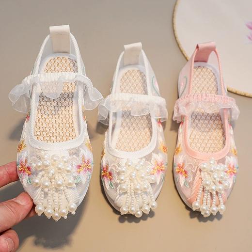 【苏城纪汉服绣花鞋】春夏款女童童鞋 珠花 商品图1