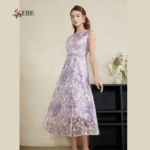 司歌背心刺绣印花连衣裙收腰中长款A911271X 商品图1