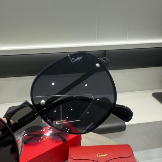 F197  Cartier卡地亚 新款纯钛无框钻石切割太阳镜高端太阳镜 商品图3