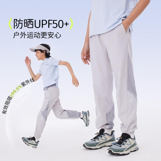 onmygame 轻凉风】男女童裤子儿童凉感防蚊裤透气防晒长裤夏季 商品图2