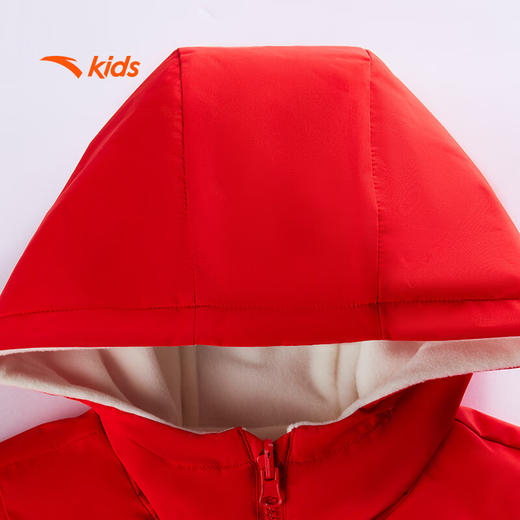 安踏儿童外套女童装双面穿上衣加绒保暖梭织外套商场同款362518602 商品图6