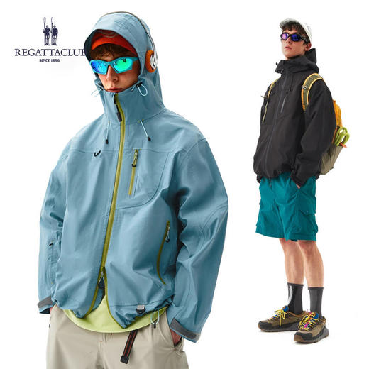 优选丨「春季新款」英国品牌regattaclub赛艇俱乐部情侣户外冲锋外套风衣三防科技双开头拉链透气防风 商品图0