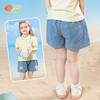 贝贝怡【轻薄柔软牛仔短裤】2025夏季新款牛仔短裤透气百搭休闲短裤ZB2EK038 商品缩略图5