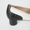 ROMI STUDIO复古方头玛丽珍镂空雕花黑拼杏色单鞋S2793 商品缩略图4