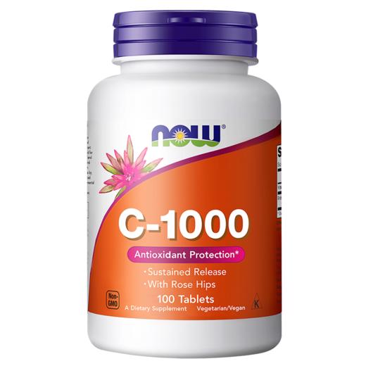 野兽优选｜NOW诺奥维生素C-1000玫瑰果缓释片100片/瓶（跨境海淘商品不支持7天无理由） 商品图5