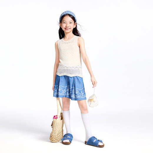 【实体店同款】女童针织背心夏季新款安奈儿童装AG522668 商品图3