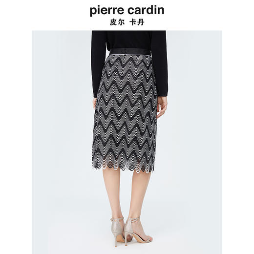 皮尔卡丹女装新款时尚都市职业流苏半身裙P4212S4014B3 商品图2