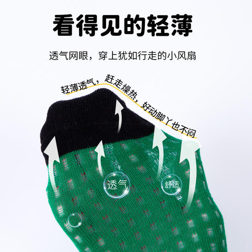 贝贝怡【5双装网眼袜】25春夏新款男童童袜网眼透气舒适不勒中筒袜子ZB5EP008 商品图3