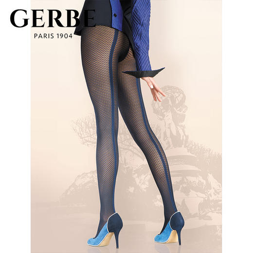 Gerbe格伯 100%法国原装进口女士连裤袜 时尚性感侧饰女丝袜GCITE 商品图0