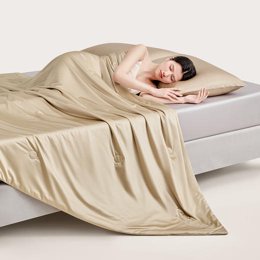 多喜爱 冰感柔光缎夏薄被芯/空调被 深蓝迷境/粉霞绮梦/流金时光/静谧雅意【柔】【滑】【润】【礼盒包装】 冰肌被 冰感柔光缎夏薄被 一触即凉 贴肤透气 吸湿速干 进口醋酯纤维 商品图0