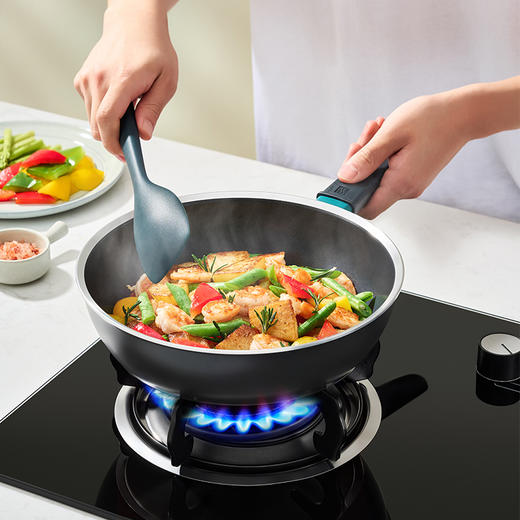 1033157  Zwilling NOW Plus Ceremic 28cm 陶瓷不粘深煎锅附小号硅胶铲 商品图5