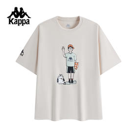 Kappa卡帕背靠背夏2025新款情侣运动短袖透气t恤休闲亲肤半袖上衣K0FW2TD46
