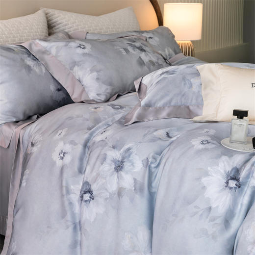 【品牌直营线下同款】【春夏新品60支极爽天丝四件套】奥地利进口兰精莱赛尔纤维四件套 凉感爽滑裸睡套件 商品图2