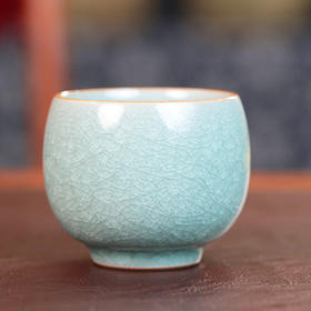【龙泉青瓷】叶小春冰裂捧杯