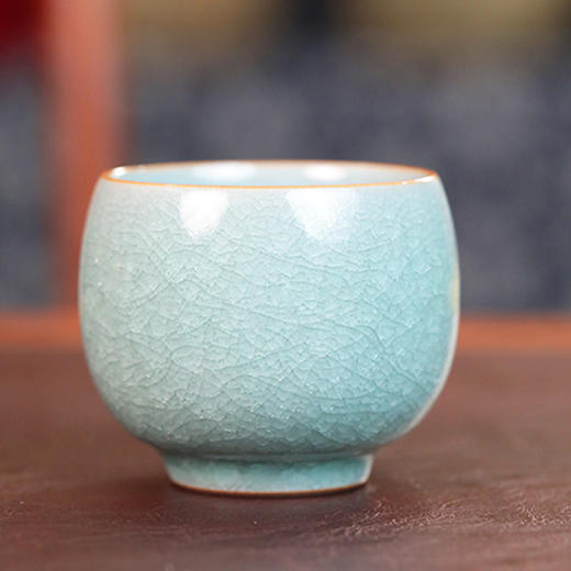 【龙泉青瓷】叶小春冰裂捧杯 商品图0