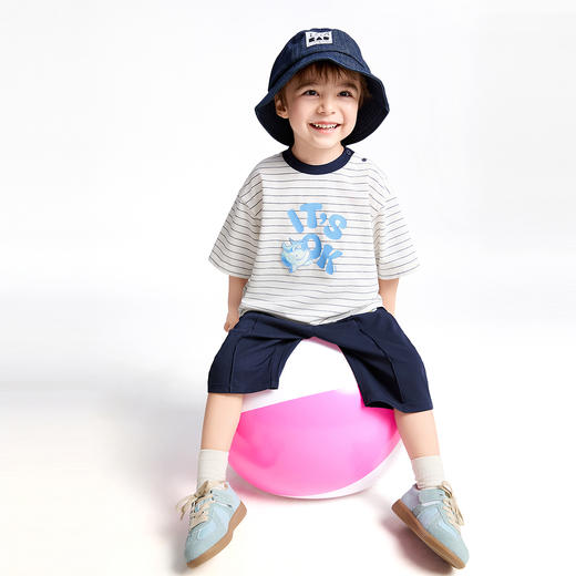 【实体店同款】男童圆领短袖针织衫夏季新款安奈儿童装XB521611 商品图6