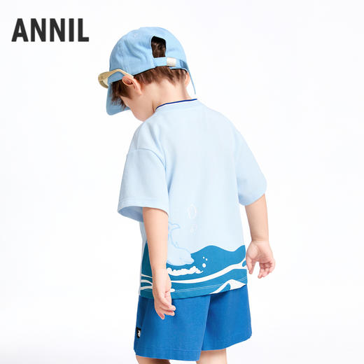 【实体店同款】男童短袖针织衫夏季新款安奈儿童装XB521620 商品图2