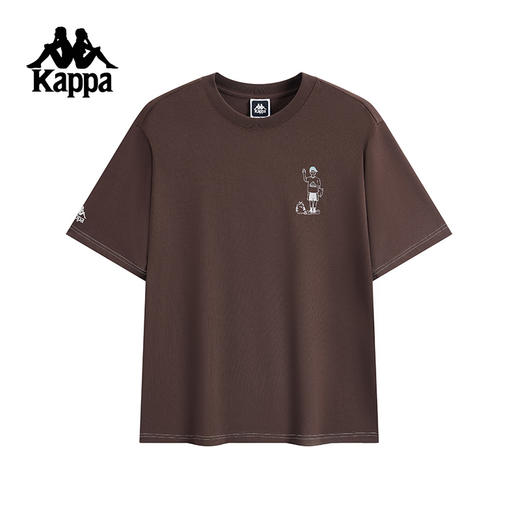 Kappa卡帕背靠背运动短袖t恤男夏季新款情侣休闲纯棉透气上衣女士K0FW2TD45 商品图1