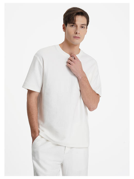 callisto糯米白重磅棉套装款T恤 商品图3