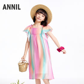 【实体店同款】女童短袖连衣裙夏季新款安奈儿童装AG523634