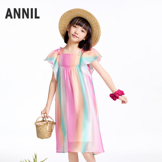 【实体店同款】女童短袖连衣裙夏季新款安奈儿童装AG523634 商品图0