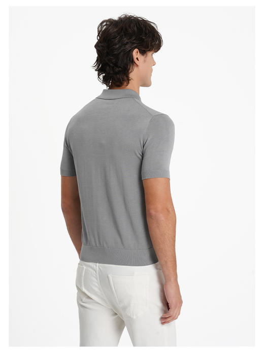 callisto水雾灰丝绵混纺T恤 商品图4