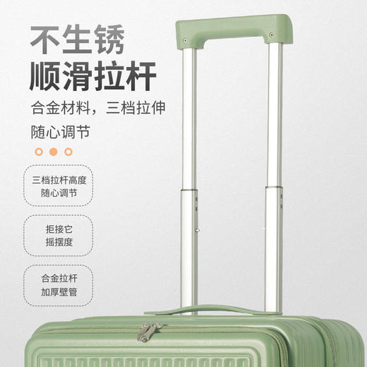 【前置开口行李箱】18寸多功能拉杆箱 女小号迷你登机箱小密码旅行箱 国庆短途出行 商品图3