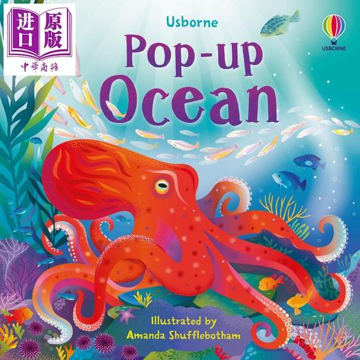 【中商原版】尤斯伯恩立体书 海洋 Pop-up Ocean 英文原版 自然科学立体绘本 包含五个精彩的弹出式故事 科普读物 进口童书 商品图0