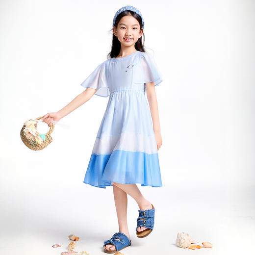 【实体店同款】女童短袖连衣裙夏季新款安奈儿童装AG523618 商品图5