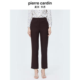 皮尔卡丹女装新款美拉德风格干练直筒西裤P4101T3982K1