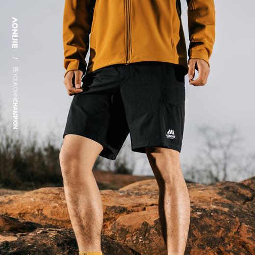 奥尼捷户外徒步速干运动短裤日常跑步运动健身短裤舒适透气防泼水速干短裤 商品图2