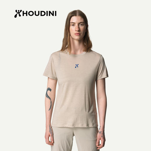 HOUDINI胡丁尼 Tree Message Tee 树语女户外凉爽印花天丝短袖T恤 840046/131024 商品图4