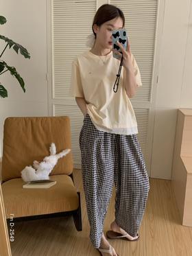 舒适有腔调！春夏新款森系格格衣 休闲圆领家居服套装短袖睡衣可外穿